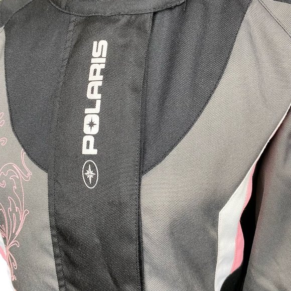 Pure Polaris women's racing jacket, size Medium, pockets, zipper/snaps, lined - Picture 2 of 16